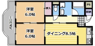 ロイヤル忍ヶ丘の物件間取画像